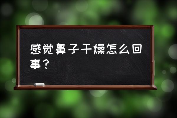 鼻子感觉干燥怎么回事 感觉鼻子干燥怎么回事？