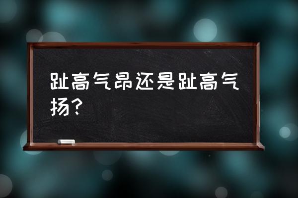 趾高气昂还是趾高气扬 趾高气昂还是趾高气扬？