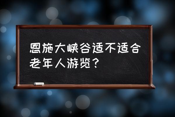 湖北恩施大峡谷落石 恩施大峡谷适不适合老年人游览？