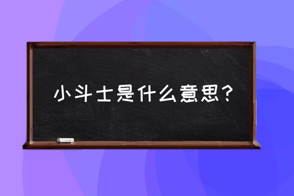 小朋友齐打交手机上能玩吗 小斗士是什么意思？