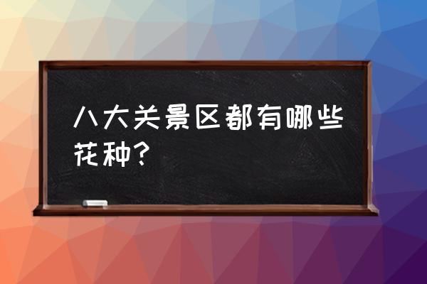 八大关风景区攻略 八大关景区都有哪些花种？