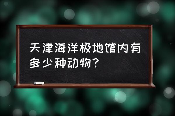 天津海洋馆都有什么动物 天津海洋极地馆内有多少种动物？