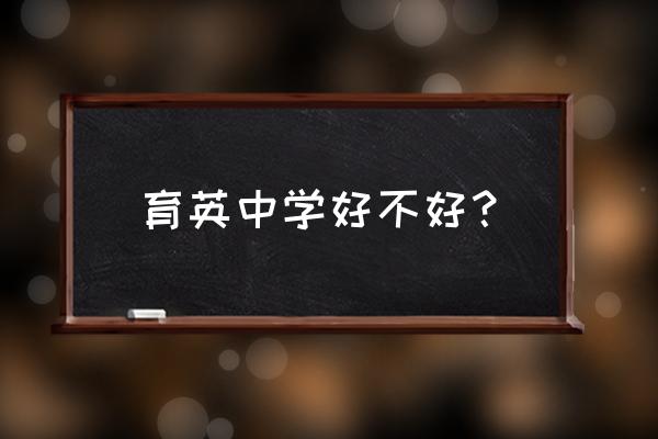 延安育英中学好不好 育英中学好不好？