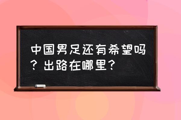 希望之钻现在在哪里 中国男足还有希望吗？出路在哪里？