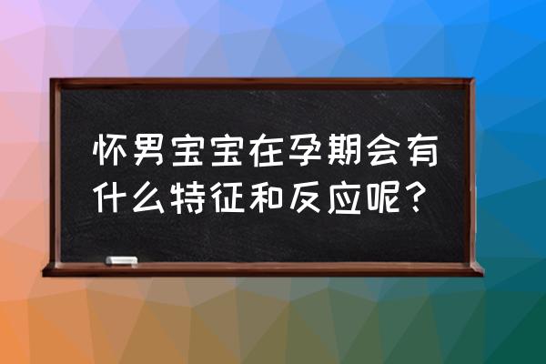 一般男胎儿有哪些特点 怀男宝宝在孕期会有什么特征和反应呢？