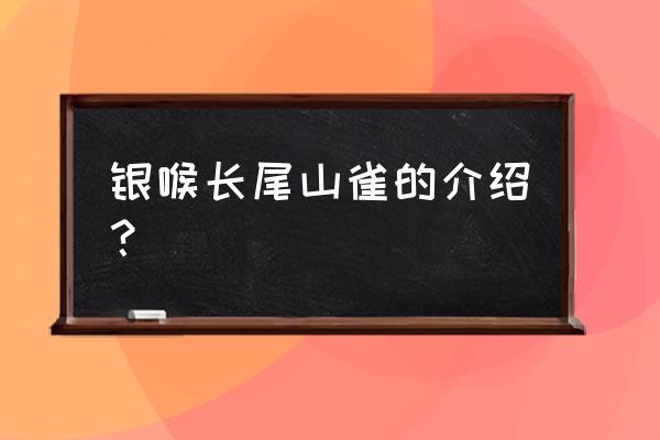 银喉长尾山雀生活在哪里 银喉长尾山雀的介绍？