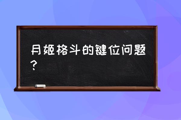 月姬格斗出招表 月姬格斗的键位问题？