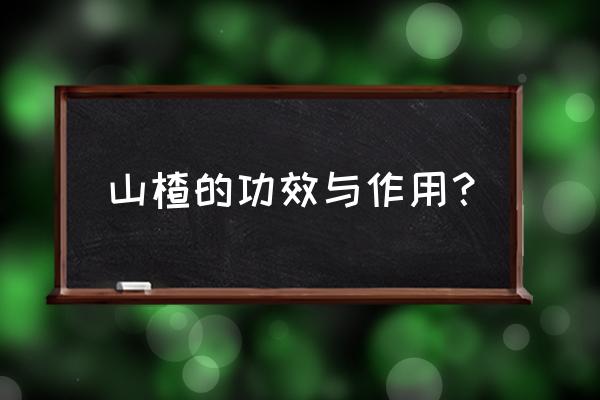 山楂果的功效与作用 山楂的功效与作用？