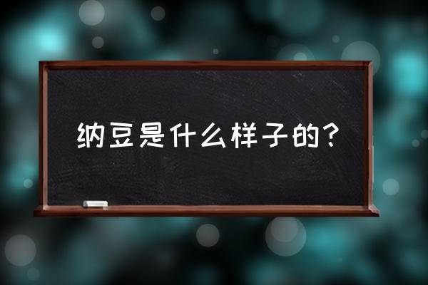 纳豆是什么样子的 纳豆是什么样子的？