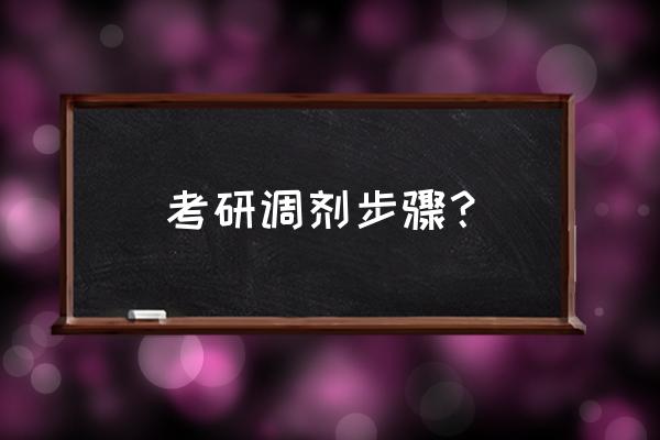 2021考研调剂流程 考研调剂步骤？