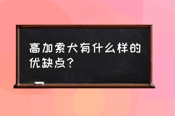 俄罗斯犬种高加索 高加索犬有什么样的优缺点？