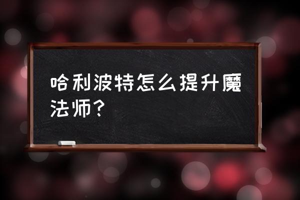 hp魔法养成攻略 哈利波特怎么提升魔法师？