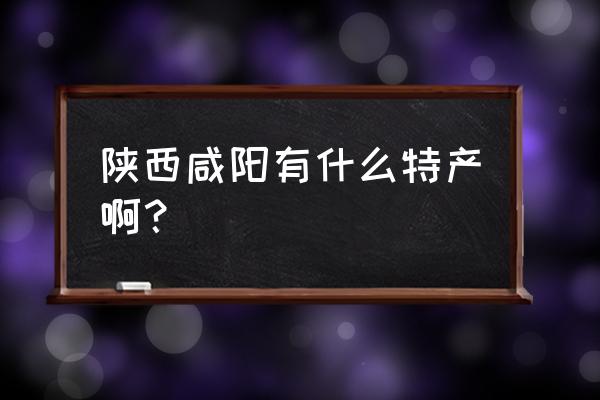 咸阳特产有啥 陕西咸阳有什么特产啊？