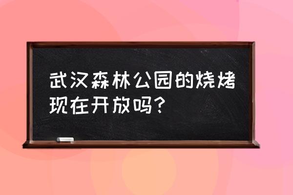 森林公园烧烤开了吗 武汉森林公园的烧烤现在开放吗？