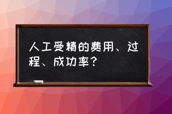 人工授精步骤及费用 人工受精的费用、过程、成功率？