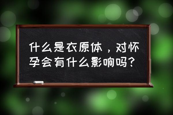 衣原体有多少种 什么是衣原体，对怀孕会有什么影响吗？