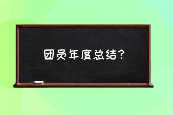 团队长年终工作总结 团员年度总结？