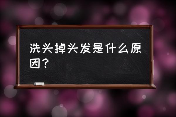 为什么洗完头容易掉头发 洗头掉头发是什么原因？