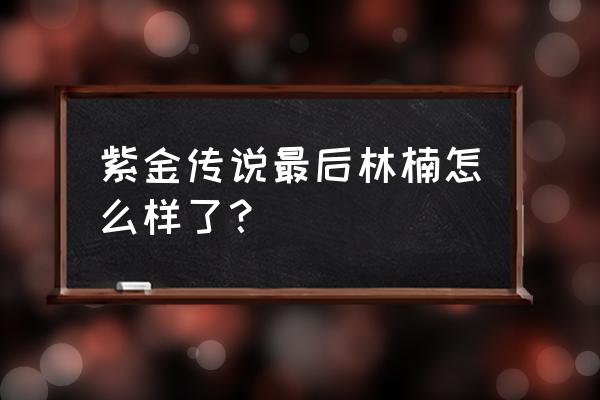 盘龙之紫金传说 紫金传说最后林楠怎么样了？