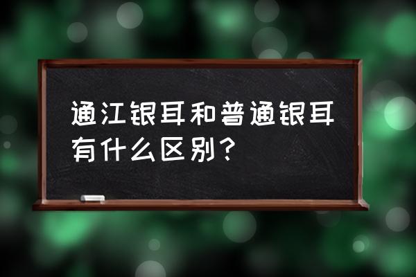 通江银耳介绍 通江银耳和普通银耳有什么区别？