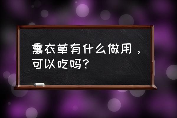 薰衣草的功效 熏衣草有什么做用，可以吃吗？