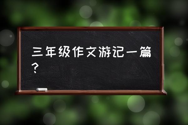 我在美丽的沙滩上散步 三年级作文游记一篇？