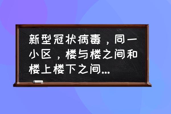 怎么防止新型冠状病毒气溶胶 新型冠状病毒，同一小区，楼与楼之间和楼上楼下之间，都开着窗户，会不会交叉感染？求专业人士回答？