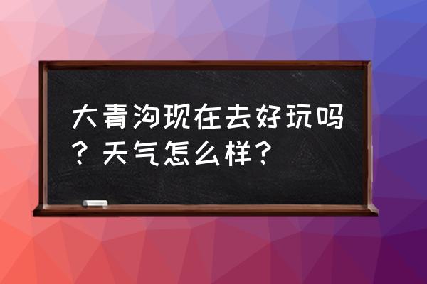 大清沟一日游 大青沟现在去好玩吗？天气怎么样？